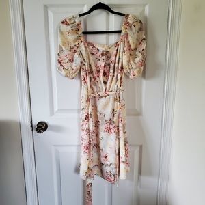 LAUREN CONRAD Size xs Floral Puff sleeve dress